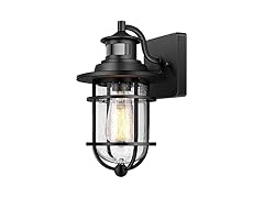 (2 Pk) Bosceos Motion Sensor Outdoor Wall Lantern