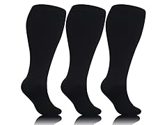 Tapesb 3 PCS Plus size compression socks