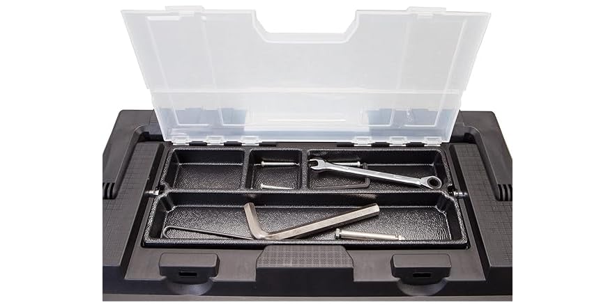Torin 19" Tool Box – Portable Organizer with Tray & Handle - Image 4