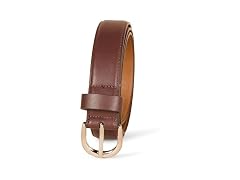 Amazon Essentials Women (3X) Classic Belt Brown