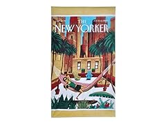 The New Yorker-Rooftop Girl Beach Towel