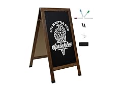 Sunnydaze Magnetic A-Frame Chalkboard 48"x24"