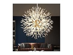 VerRon 8-Light Gold Dandelion Chandelier