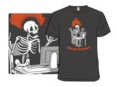 Panic at The Desk-o Skeleton