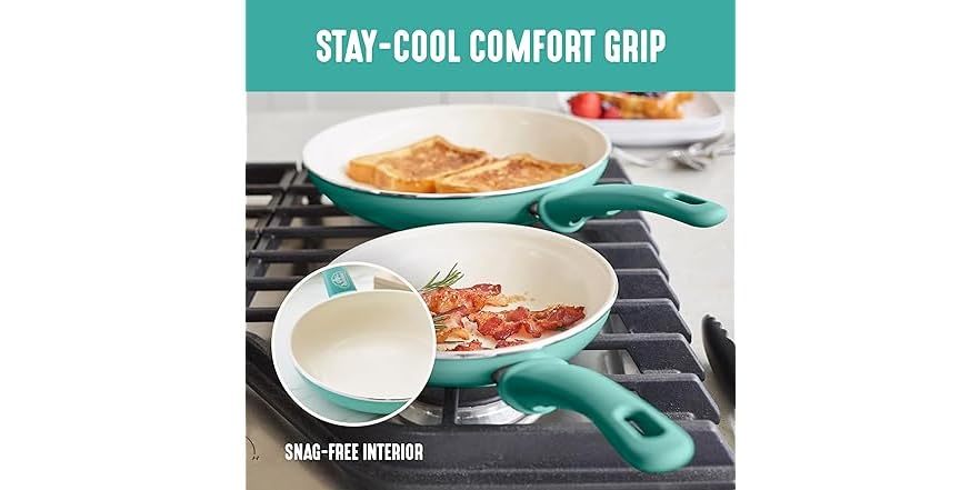 GreenLife Soft Grip 8 Piece Cookware Set