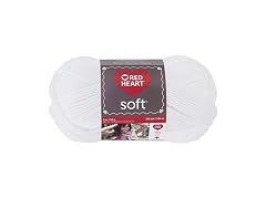 RED HEART Soft Yarn, White
