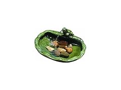 Solar Powered Ceramic Frog Water Feature