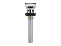 Delta Faucet 72175 Square Push Pop-Up with Overflow, Chrome