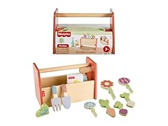 Fisher-Price Wood Pretend Play Toy Garden Caddy