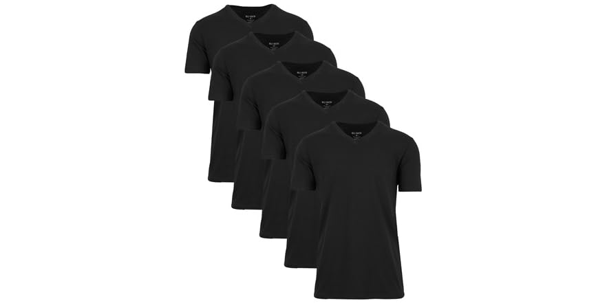 Mens Cotton Stretch V-Neck Tees (M-2XL)