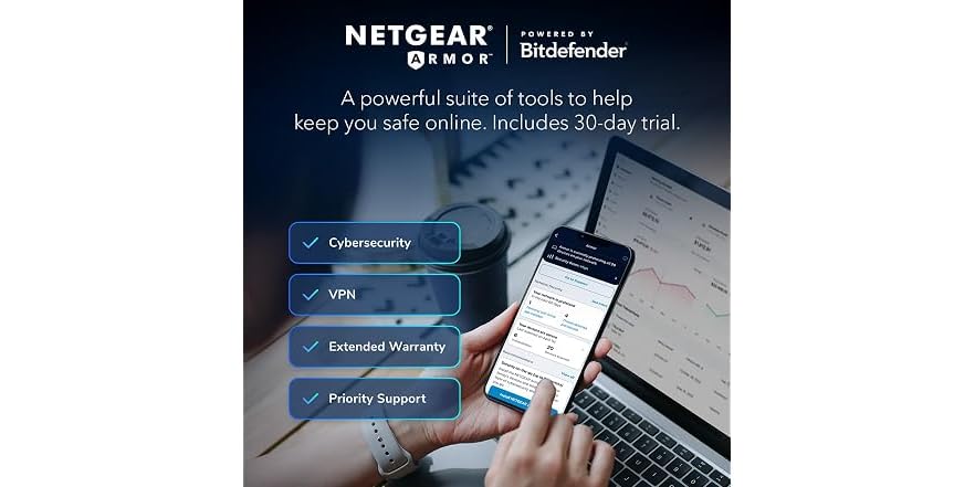 (New)NETGEAR Orbi Cable Modem Router Combo Mesh System (Open Box)