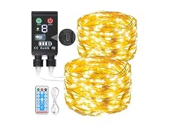 Lakumu B0F66RLK4H Rechargeable Fairy Lights Batt
