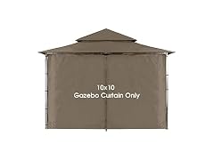 ABCCANOPY Gazebo Replacement Privacy Curtain 10' x 10'