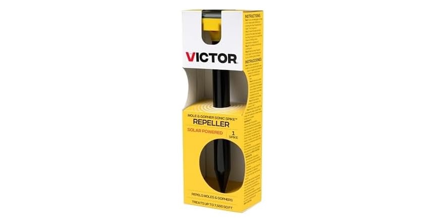 Victor M9014 Solar Powered Sonic Spike- Mole Deterrent