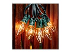 Minetom Minetom C9 Clear Christmas String Lights, 50FT