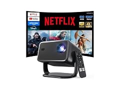 LYNCAST X6 Netflix Black  Smart Projector