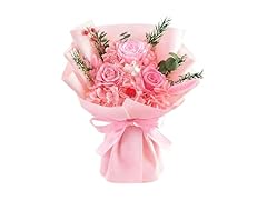 Gnifot Preserved Pink Rose Bouquets