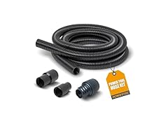 POWERTEC 70356 10 ft. Vacuum Hose Dust C