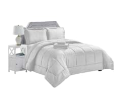 8-Piece Embossed Stripe Bed In A Bag (King)