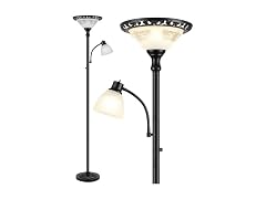 PARTPHONER Torchiere Floor Lamp Metal RIm