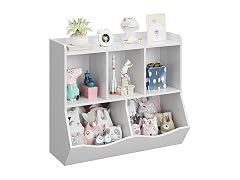 GAOMON Toy Bookshelf Cubby White