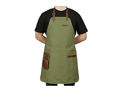 Otto Angelino Genuine Leather and Canvas Apron