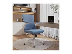 balmstar Ergonomic Office Chair Desk Chair - Mesh Computer Chair with 360° Swivel Wheels, Adjustable 90-130° Recline & Lumbar Support for Home Office, Supports up to 300lbs (01Blue) (Open Box)