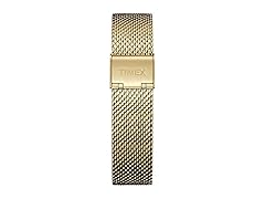 Timex Two-Piece 18mm Gold-Tone Stainless Steel Mesh Quick-Release Bracelet