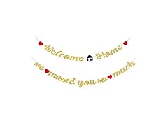 Large Glitter Welcome Home Banner