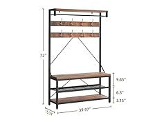 MegaChoice Hall Tree with Bench and Shoe Storage