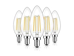 Brightever Dimmable Candelabra E12 LED Light Bulbs 60W