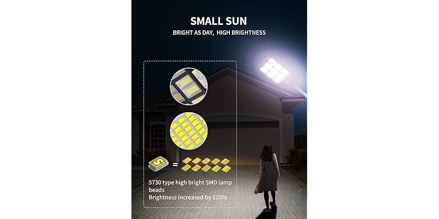 Okpro Solar Outdoor Street Light 2 Pack