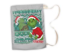 It's Not Easy Being A Grinch Large Gift Sack