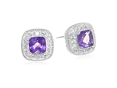 Amazon Essentials Women 1.22 carat Halo Earrings