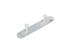 Safco 4200 Nail Head Wall Coat Rack Two Hooks12"