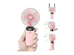 Pluralla Pink Personal Rechargable Fan