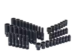 DEWALT DWMT45444 48pc 1/4in dr metric/SAE impact sockets