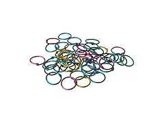 The Classics 1" Diameter 50 Count Book Rings in Assorted Bright Colors
