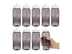 Fun Express 27 oz. Black Plastic Water Bottles - 50 Pieces