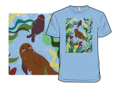 Seals Playing in the Sea