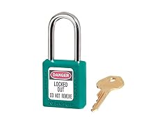 Master Lock Lockout Padlock, KA, Teal, 1-3/4"H