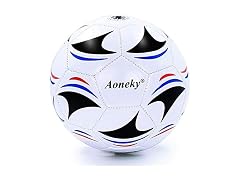Aoneky Soccer Ball with Pump White/Black/Blue/Red