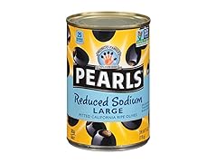 Pearls Reduced-Sodium Ripe Black Pitted Olives