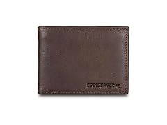 Eddie Bauer Brown Bifold Passcase Wallet