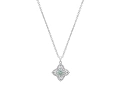 0.5 CTTW Turquoise Moissanite Necklace