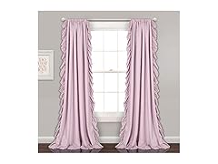 Lush Decor Reyna Ruffle Window Curtain Panel Set