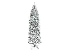 National Tree Company 9 ft. Acacia Flocked Slim Tree