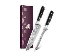 KYOKU 2pcs Japanese Shogun Series Knife Set