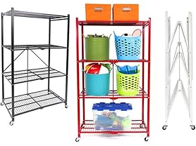 Origami Set of 2 Pop-It 4-Tier Shelves