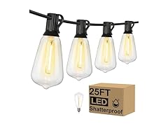 Brightever B0DGL9WT87 25FT LED Outdoor String Light